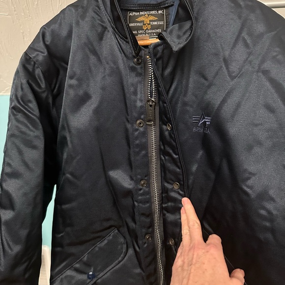 Alpha industries Blue Navy jacket - Picture 3 of 6